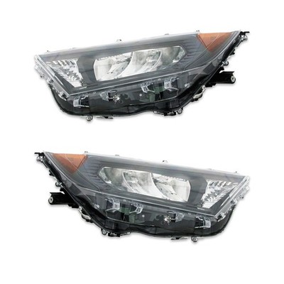 Headlights Lamps for 19-22 Toyota RAV4 LE Japan Built Left & Right Pair/Set