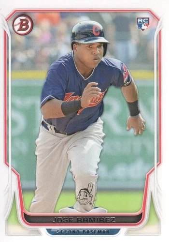 2014 Bowman #176 Jose Ramirez RC Rookie Indians Guardians