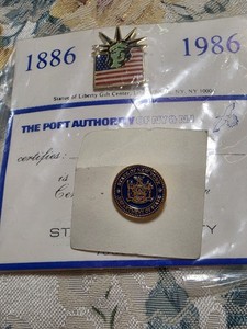 Centennial Statue Of Liberty Pin & NYS Department of state Tac Pin Lot