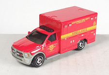 Matchbox Loose 2019 Ram Ambulance Red Fire Dept Moving Parts