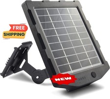 Panel solar para cámara de rastreo, kit de cargador solar de 12 V/1 A y 6 V/1,5