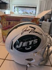 Joe Namath New York Jets Signed Helmet Beckett Witnessed Authenticated