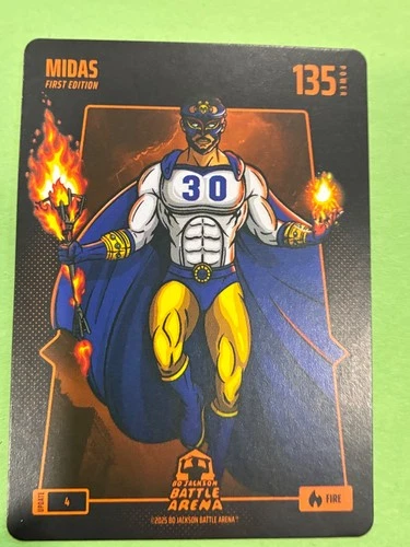 2025 Bo Jackson Battle Arena Update-#4 MIDAS-Steph Curry-NON Foil Fire