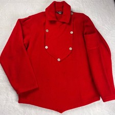Woolrich Vintage Red Wool Pullover Hunting Shirt Jacket Shacket Size Medium Rare