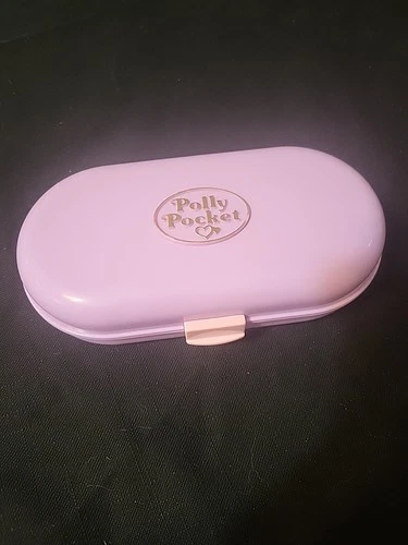 Polly Pocket Stampin School Playset Bluebird 1992 Purple Compact Complete Oblong