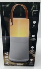 New In Box Sealed MVMT AURA Bluetooth Indoor/Outdoor Speaker  lights SP3601-GRY