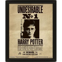 Harry Potter Gerahmtes 3D Lentikulardruck Bild Harry & Sirius Wanted Posters
