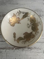 VTG REINHOLD SCHLEGELMILCH ROYAL d' ORE  RS  GERMANY GOLD LEAF PATTERN DISH BOWL