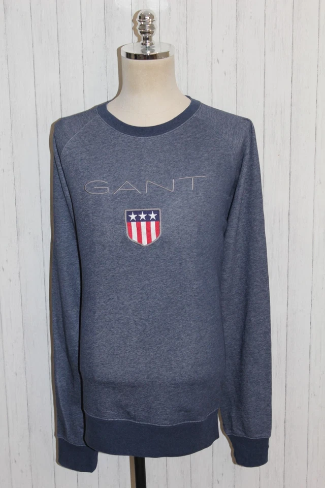 Sudadera Top Hombre Gant Logo Grande Azul Algodón Talla 4XL Foto 2 de 4