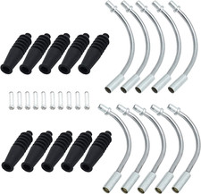 Bike V Brake Noodle Cable Guide Pipe Rubber Boots Bicycle Cycling 10 Sets (30Pcs