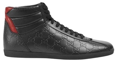 Gucci Signature High Black Red for sale | eBay