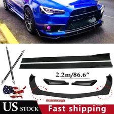 Front Bumper Lip Spoiler Splitter Car Body Rear For Mitsubishi
