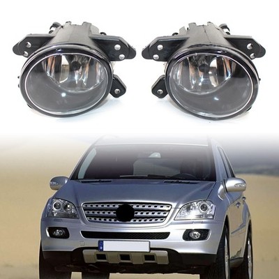 2xFront Fog Driving Light Lamp w/ Bulb Clear Fit Mercedes Benz W219 2007-2010