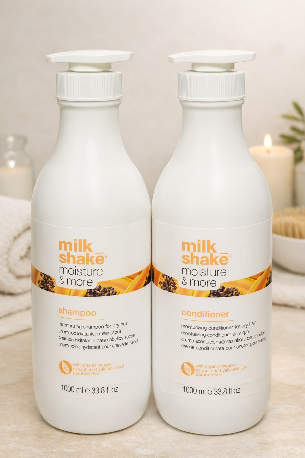 Milk Shake Moisture & More Shampoo 1000ml & Conditioner 1000ml SET
