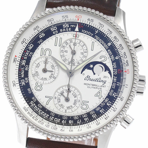 BREITLING WATCH A19350 NAVITIMER MONTBRILLANT OLYMPUS TRIPLE C...