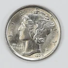 1923 Mercury Dime AU/UNC details Silver 10c
