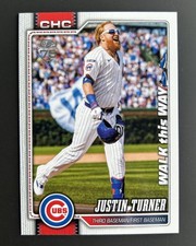 JUSTIN TURNER 2026 TOPPS SERIES 1 CELEBRATION WALK THIS WAY #5 CUBS SSP