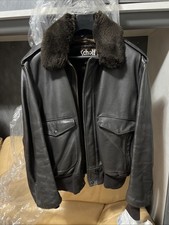 Giubbotto In Pelle Marrone Uomo Taglia ( 50 TG. )  Schott " Vintage "