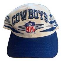 Vintage 90s Logo Athletic Pro Line Dallas Cowboys Diamond Cut Snapback Hat Clean