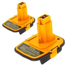 2 Packs DM18D Battery Adapter Converter with USB Port for Dewa-lt 18V 2-PACK