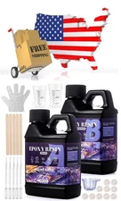 Easy Mix 1:1 Crystal Clear Epoxy Resin Kit for DIY Jewelry & Coating