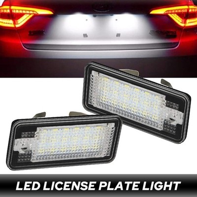 For Audi A3/S3 A4/S4/B6 S6 Q7 A8/S8D3 LED License Plate Light White X2 800LM US