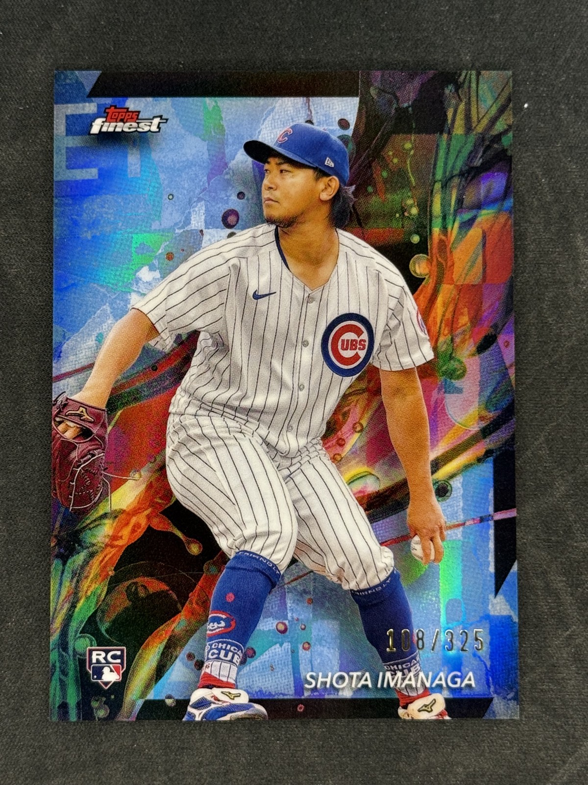 2024 Topps Finest - Common Shota Imanaga #45 Sky Blue Refractor /325 (RC)