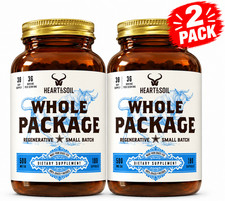 Heart & Soil Whole Package 180 Capsules Grass Fed Organ Supplement 2 Pack