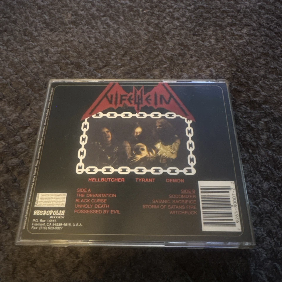 Nifelheim - Nifelheim CD - OG 1995 US Release RARE Necropolis NR 007 Black Metal Foto 2 de 4