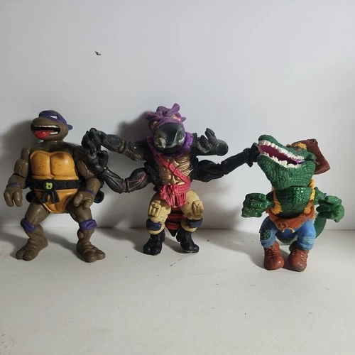 vintage teenage mutant ninja turtles figures lot