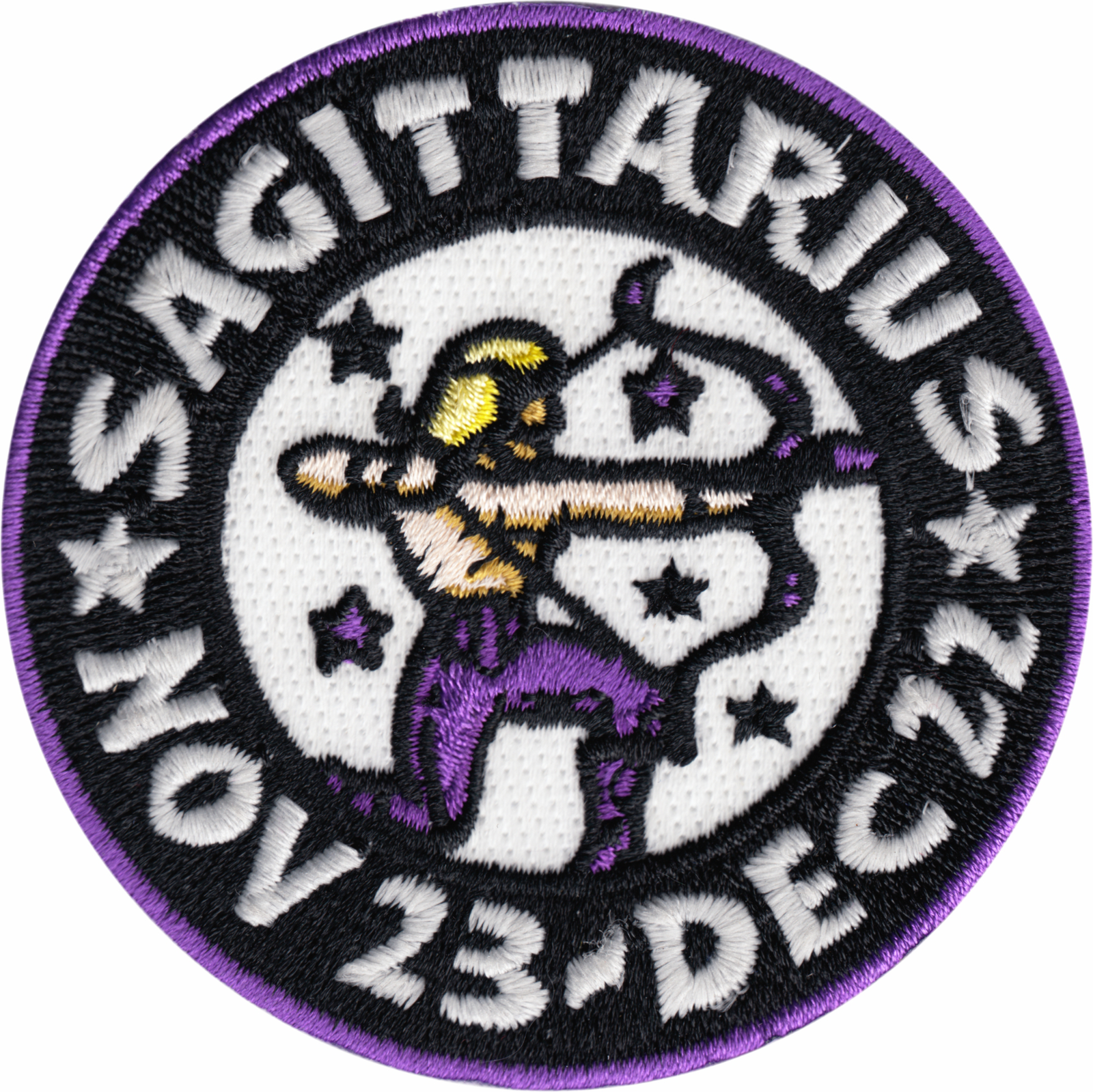 Patch - Sagittarius Zodiac Astrology Zoltan GLOW IN THE DARK 3" Iron On ...