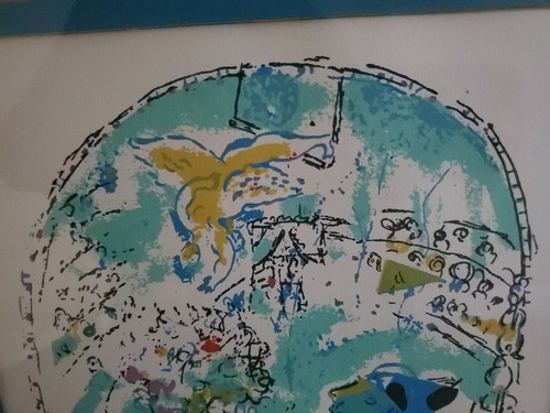Marc Chagall, "Der Zirkus mit dem Engel", Lithographie mattiert und gerahmt - Bild 6 von 7