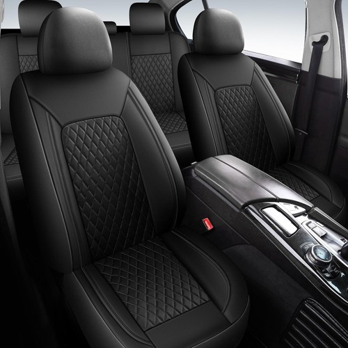 Leather Car Seat Covers,Breathable and Waterproof Seat Cover Full Set,PU Premi.. - Picture 2 of 9