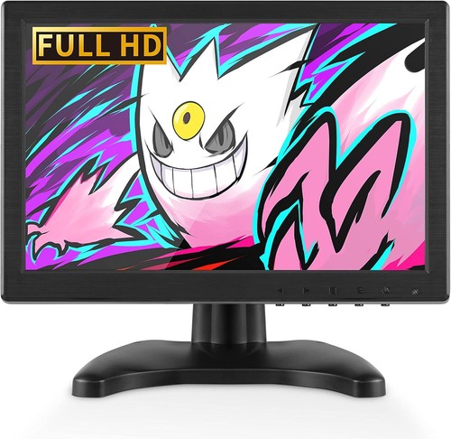 Security Monitor 10.1" LCD Display Screen with AV VGA HDMI USB Input for PC CCTV - Picture 6 of 11
