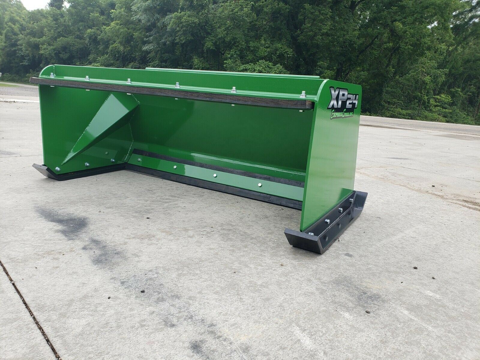5' XP24 JOHN DEERE SNOW PUSHER W/ PULLBACK BAR Tractor Loader LOCAL