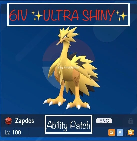 6IV Legendary Galarian Zapdos / 6IV Pokemon / Legendary