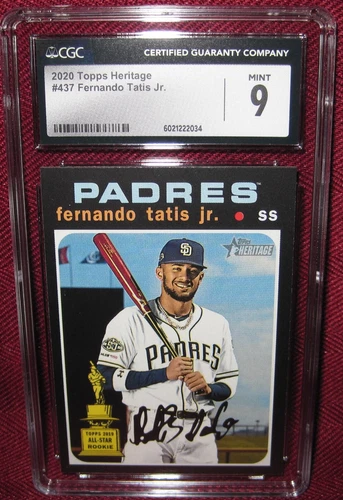 2020 TOPPS HERITAGE #437 FERNANDO TATIS JR. CGC 9 MINT