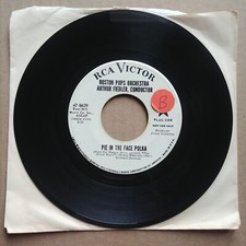 ARTHUR FIEDLER BOSTON POPS Pie In The Face Polka PROMO 45 7" POP Record Vinyl