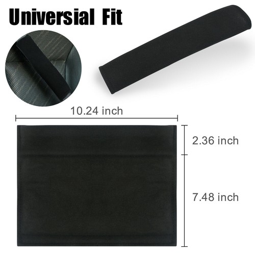 4× Universal Seat Belt Cover Soft Shoulder Pad Strap Black Protector Car Truck - Picture 4 of 14