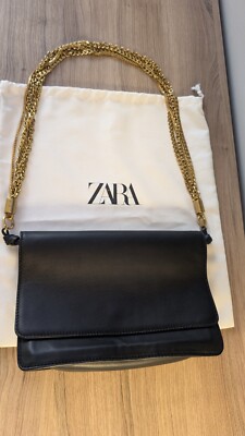 Zara Gold Chain Goat Leather Bag
