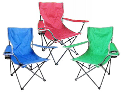 Four Seasons Courtyard Self-Enclosing Camping Chair, Assorted