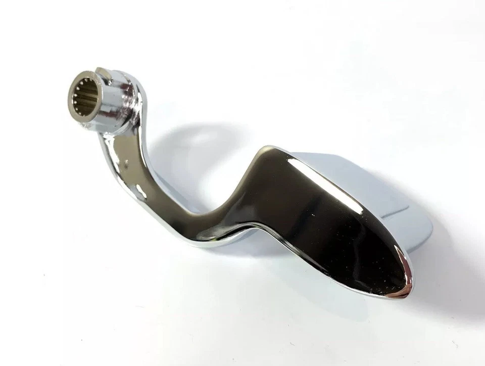 Пара хромированных внутренних дверных ручек справа и слева для полноразмерного автомобиля GM 1959-67 годов выпуска - Изображение 3 из 4