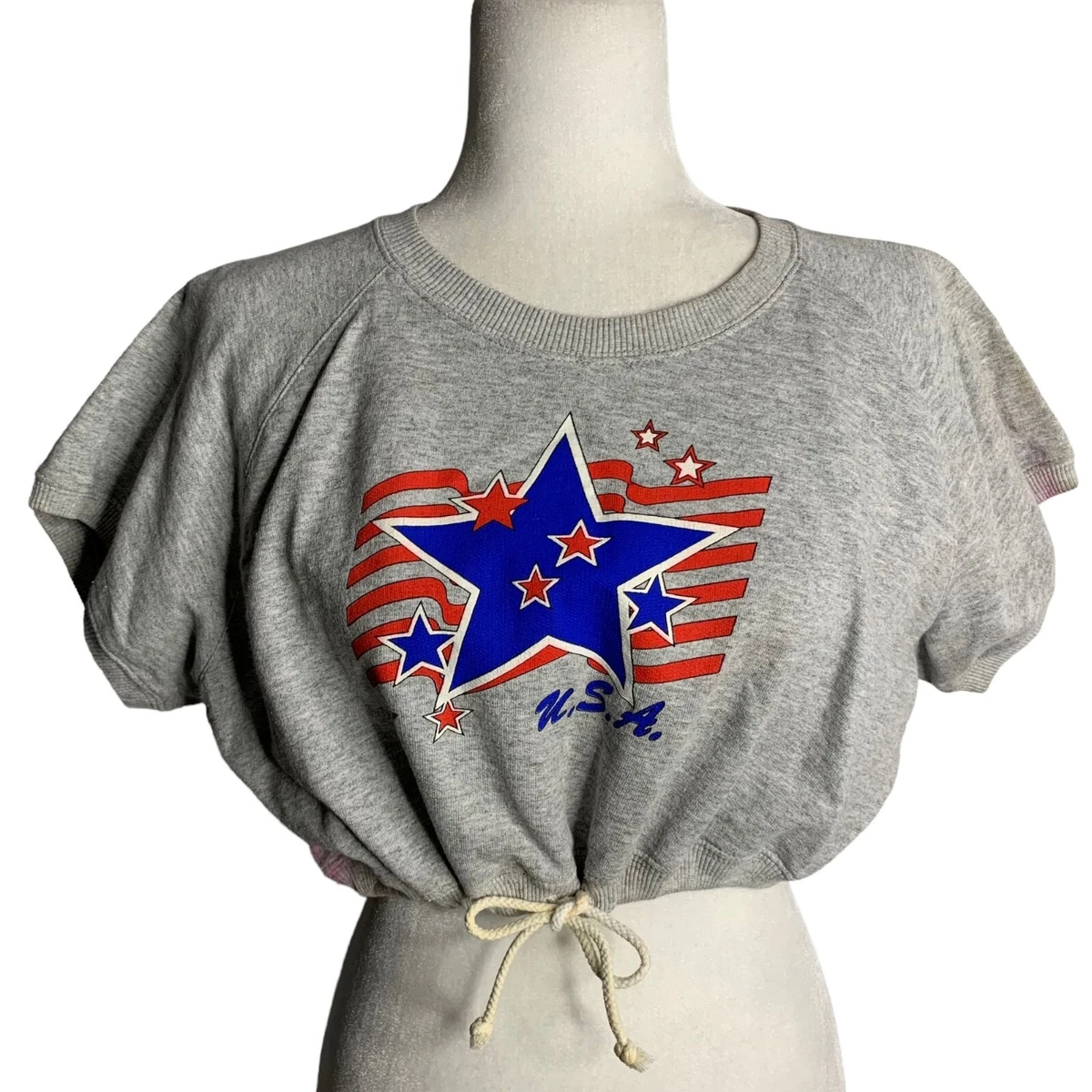 80's top cropped sweatshirt
