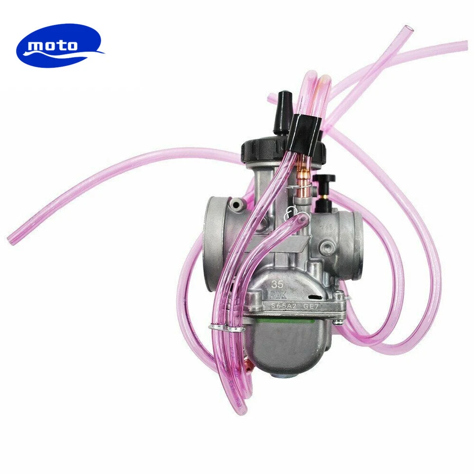 Carburador Fit PWK35MM con cable de acelerador para Kawasaki KDX200 Yamaha YZ250 Foto 3 de 4