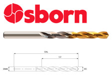 Image of 13mm JOBBER DRILL BIT TiN COATED HSS GOLDEX EUROPA TOOL OSBORN 8105041300  24