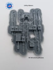 Z Scale Utility Meter set