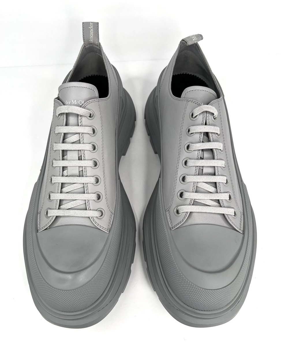 スニーカー ALEXANDER MCQUEEN Grey Stretch Nylon Tread Slick Sneakers Alexander McQueen Tread Slick Low Top Sneaker 'Grey