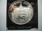 NEW HAMPSHIRE STATE OF THE UNION  1.1 OZ .999 FINE SILVER PROOF UNC TOKEN/MEDAL