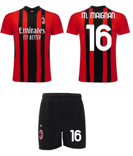 Completo Maignan Milan 2022 ufficiale Portiere 16 maglia pantaloncini AC |  eBay