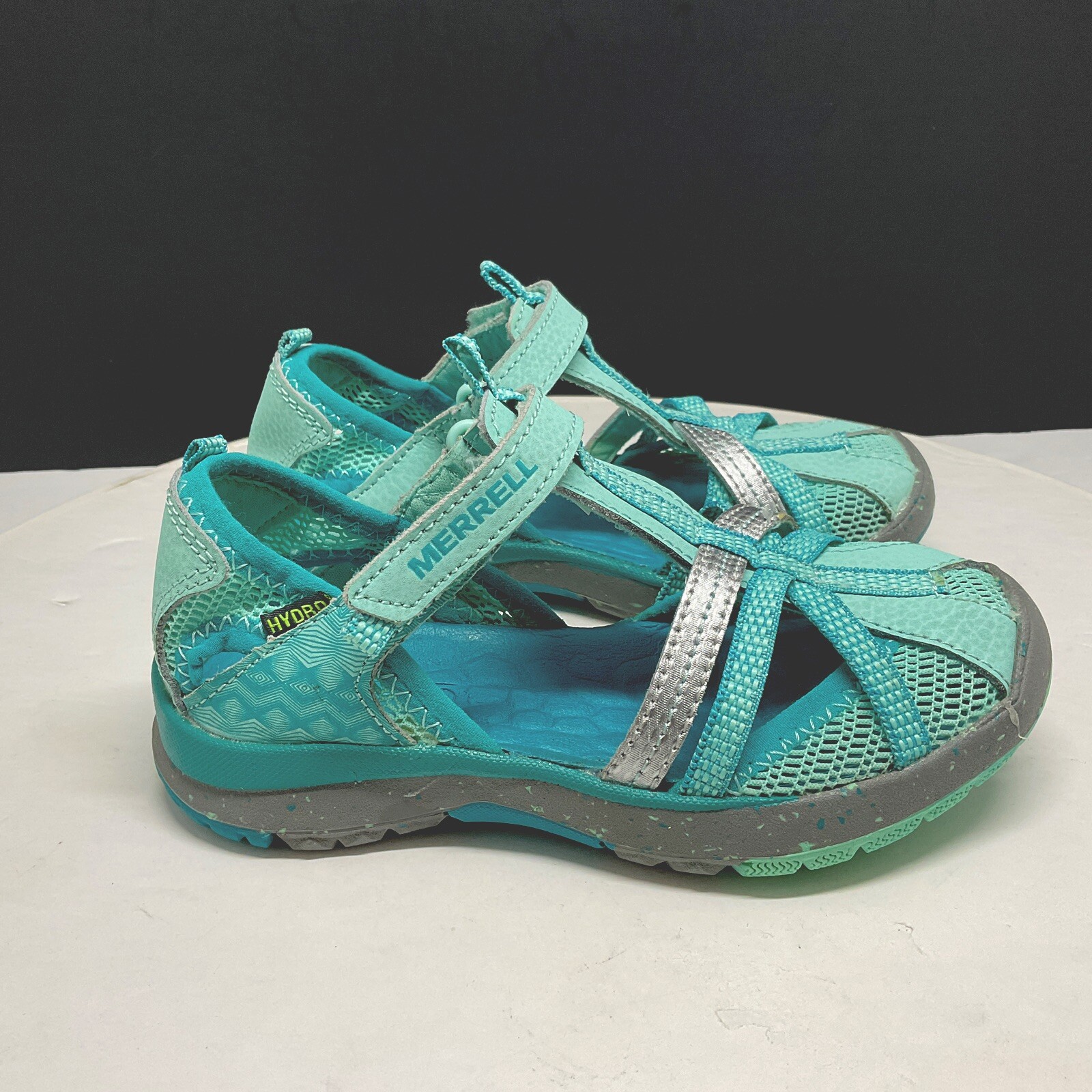 Merrell Hydro Monarch sandali sportivi ragazza taglia 11M turchese scarpe da pista acquatica